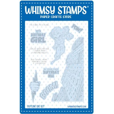 Whimsy Stamps Dies - It's Birthday Girl
